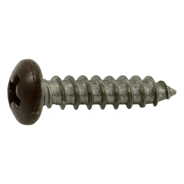 Midwest Fastener Sheet Metal Screw, #8 x 3/4 in, Painted 18-8 Stainless Steel Pan Head Phillips Drive, 100 PK 09109 - main
